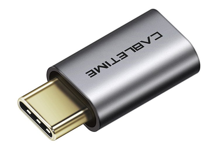 CABLETIME αντάπτορας USB-C σε micro USB CT-CMMCBF, 480Mbps, γκρι 2348