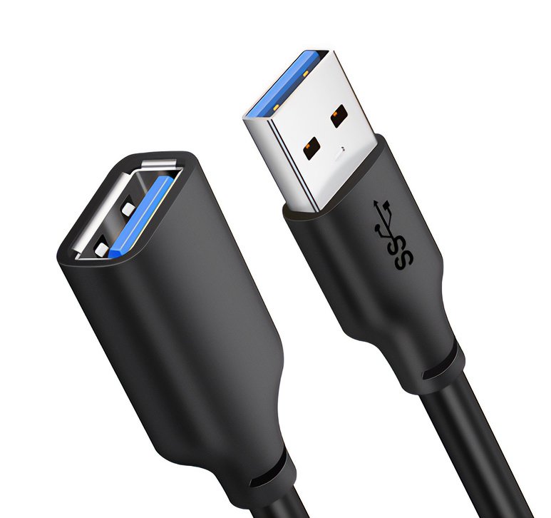 CABLETIME καλώδιο προέκτασης USB CT-AMAFN, 5Gbps, 1m, μαύρο 2357