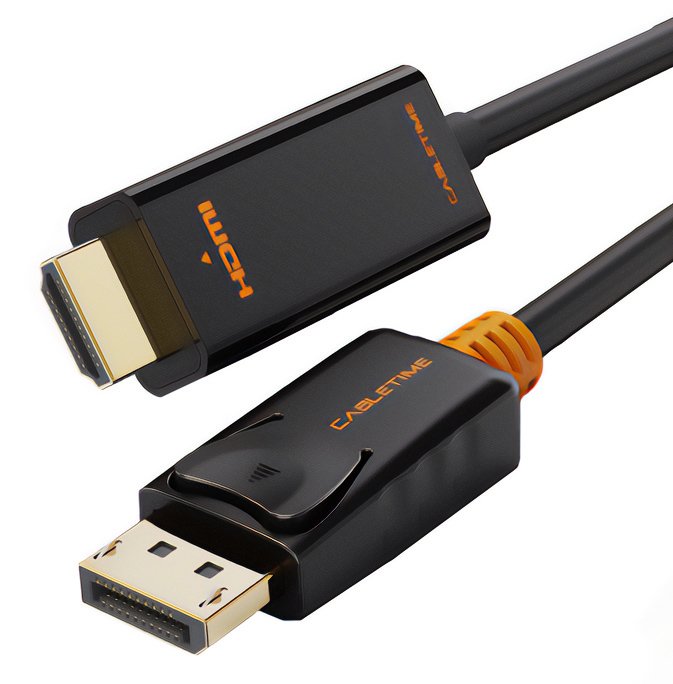 CABLETIME καλώδιο DisplayPort σε HDMI CT-AV8, 1080p/60Hz, 1m, μαύρο 2362