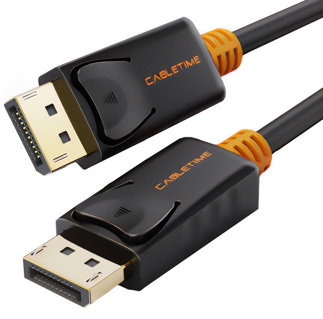 CABLETIME καλώδιο DisplayPort CT-01G, 4K/60Hz, 1.8m, μαύρο 2370