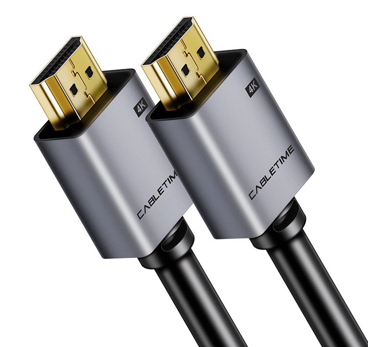 CABLETIME καλώδιο HDMI 2.0 CT-PHE2G, 4K/60Hz, 1m, μαύρο 2381