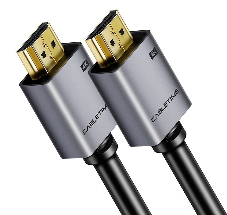 CABLETIME καλώδιο HDMI 2.0 CT-PHE2G, 4K/60Hz, 2m, μαύρο 2382