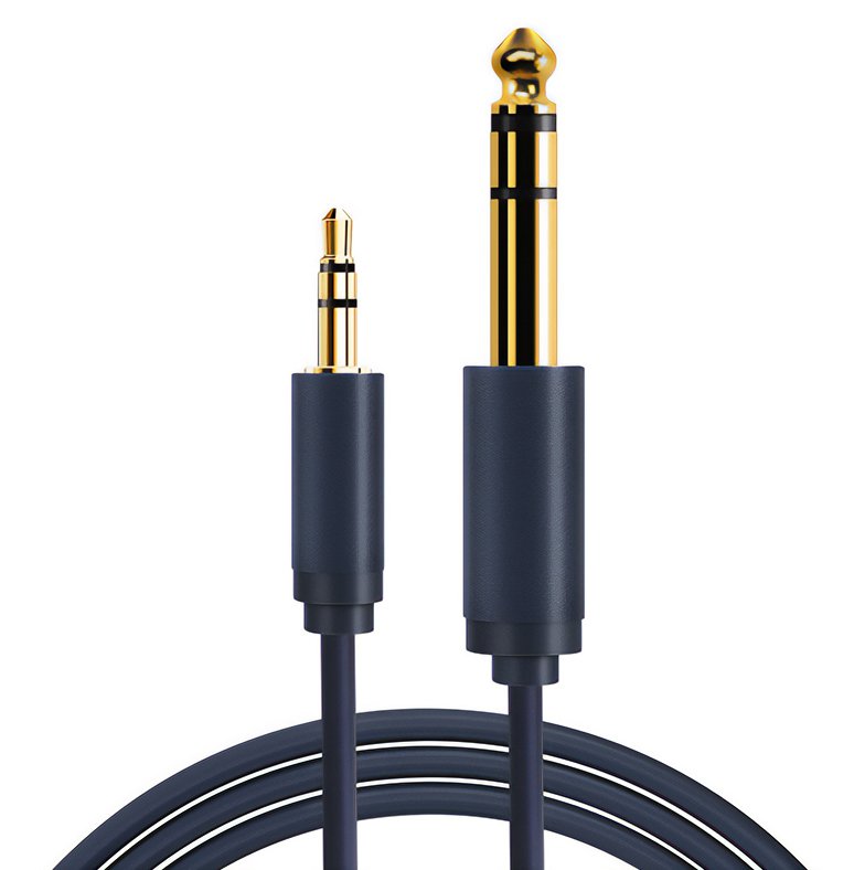 CABLETIME καλώδιο ήχου 3.mm σε 6.3mm CT-H11G, 1.8m, μαύρο 2410