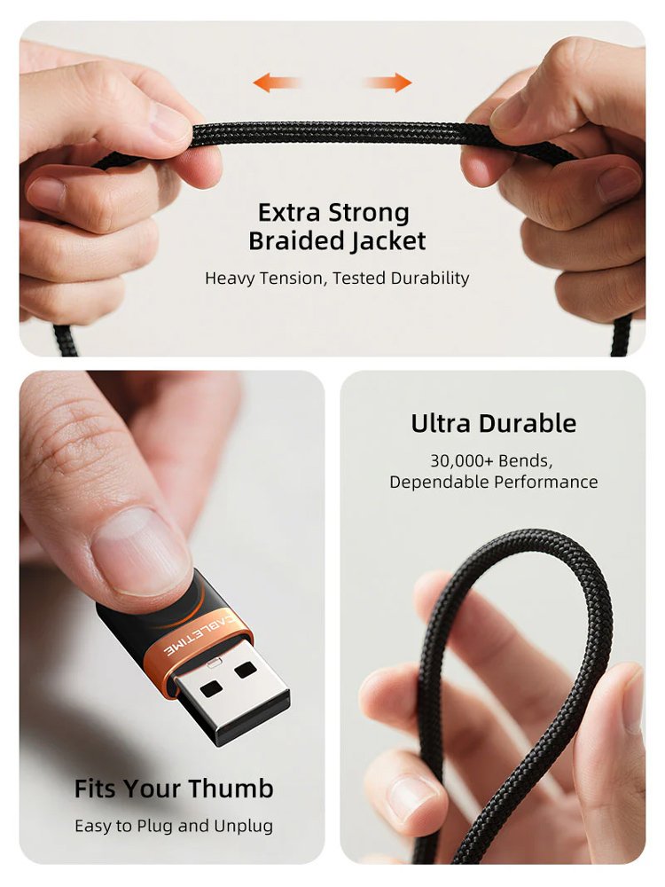 kalodio USB-C se USB CT-AMCM2A, 2A, 480Mbps, 1m, mayro 2A