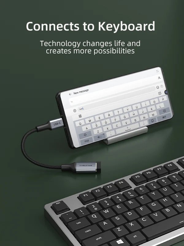 antaptoras USB-C se USB CT-CMAF3.0, 5Gbps, gkri USB Type-A (F)