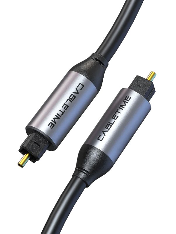 kalodio ichoy Toslink CT-AV380-P04GN, gold plated, 5mm, 3m, mayro 3m