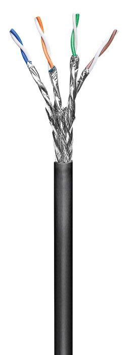 GOOBAY καλώδιο δικτύου , CAT 6 S/FTP, CCA, έως 40m, 100m, μαύρο 3002 - Image 3