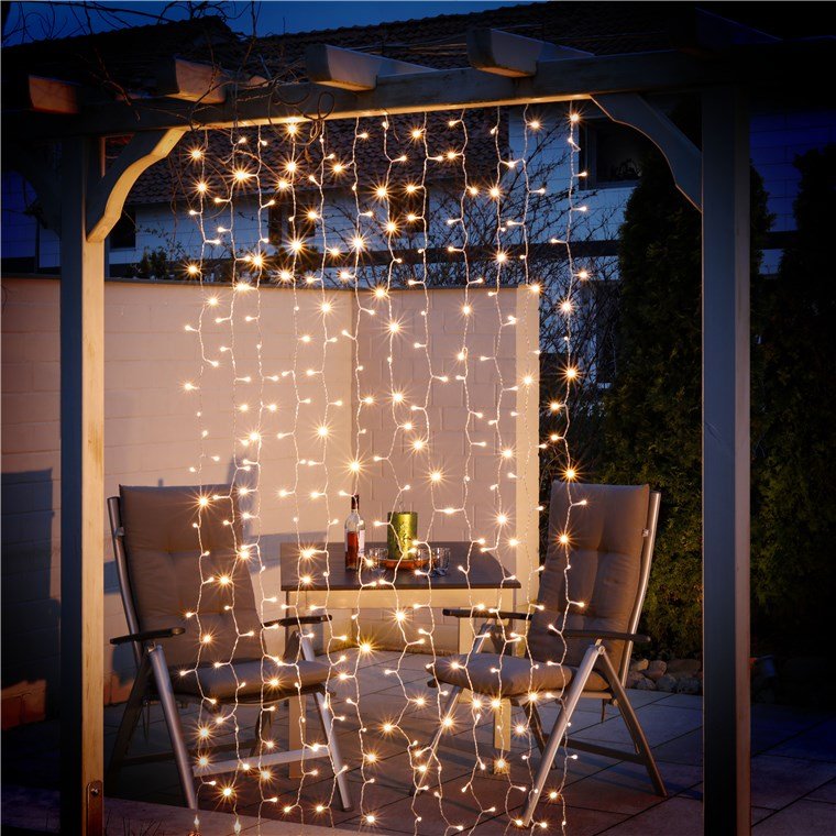 GOOBAY LED λαμπάκια κουρτίνα , 3000K, 4.1m, IP44, USB, 300 LED 3224 - Image 2