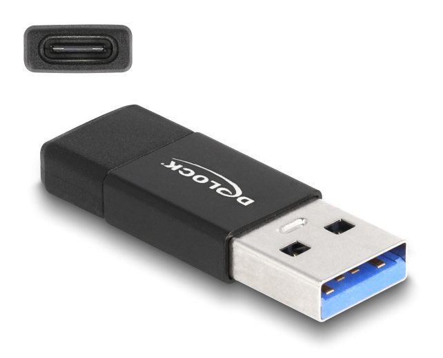 antaptoras USB 3.2 Gen 2 se USB-C, 10Gbps, mayros 3398 3A