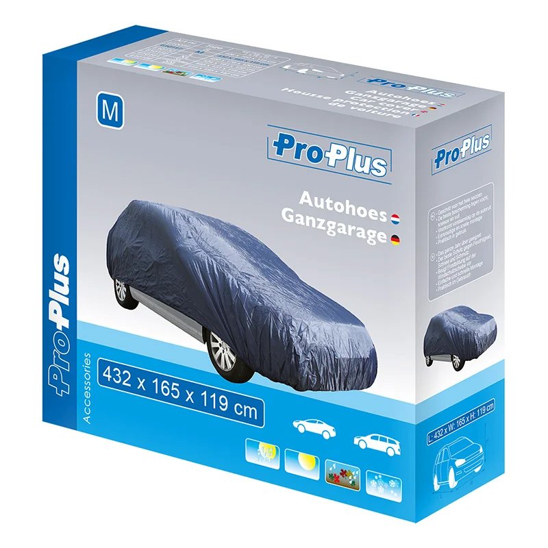 PROPLUS κουκούλα αυτοκινήτου με θήκη, M 432x165x119cm, μπλε 7195 - Image 2