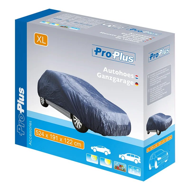 PROPLUS κουκούλα αυτοκινήτου με θήκη, XL 524x191x122cm, μπλε 7196 - Image 2