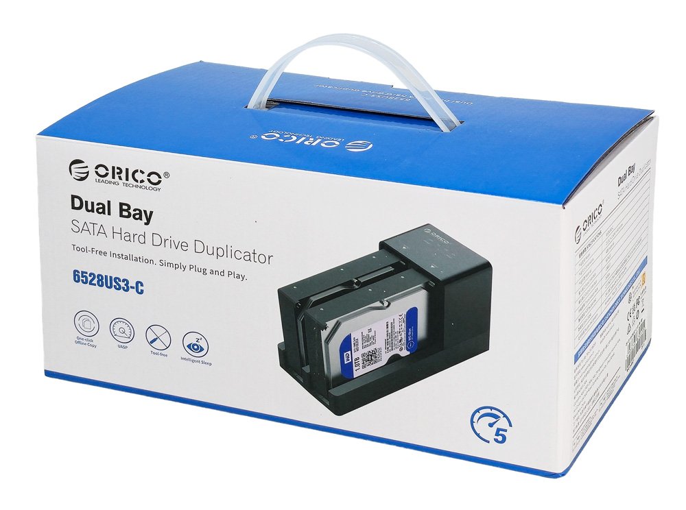 ORICO docking station για 2.5" ή 3.5" SATA HDD/SSD 6528US3-C, 2 θέσεων, 5Gbps, clone function, μαύρο - Image 8