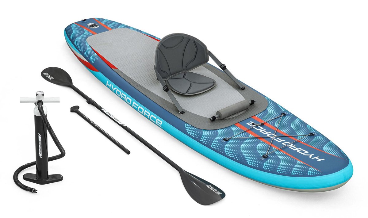 BESTWAY φουσκωτή σανίδα SUP/kayak Oceana 6532B με αποσπώμενο κάθισμα, 305x84x15cm, μπλε - Image 10