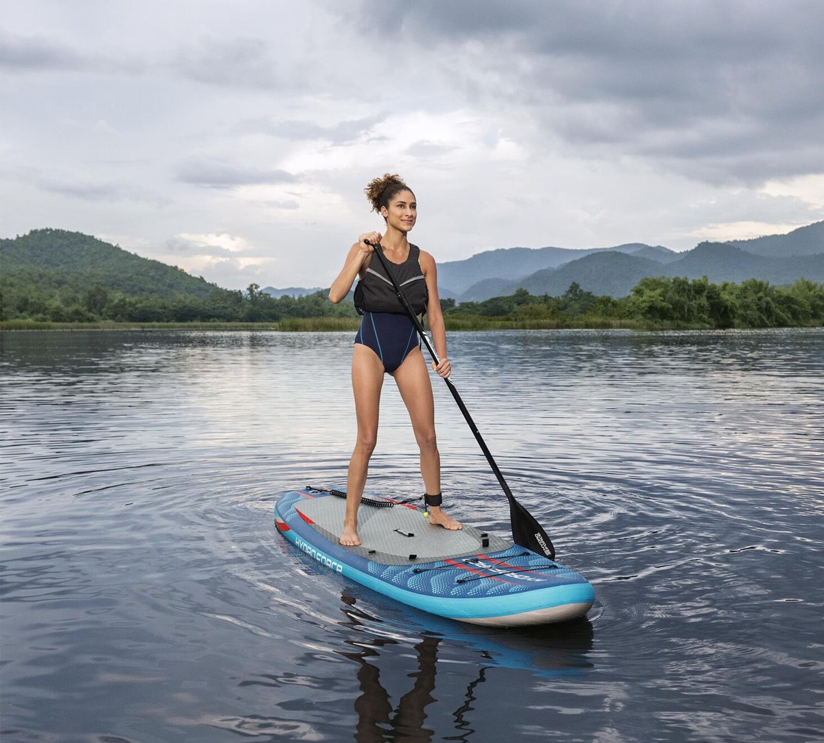 BESTWAY φουσκωτή σανίδα SUP/kayak Oceana 6532D με αποσπώμενο κάθισμα, 335x91.5x15cm, μπλε - Image 4