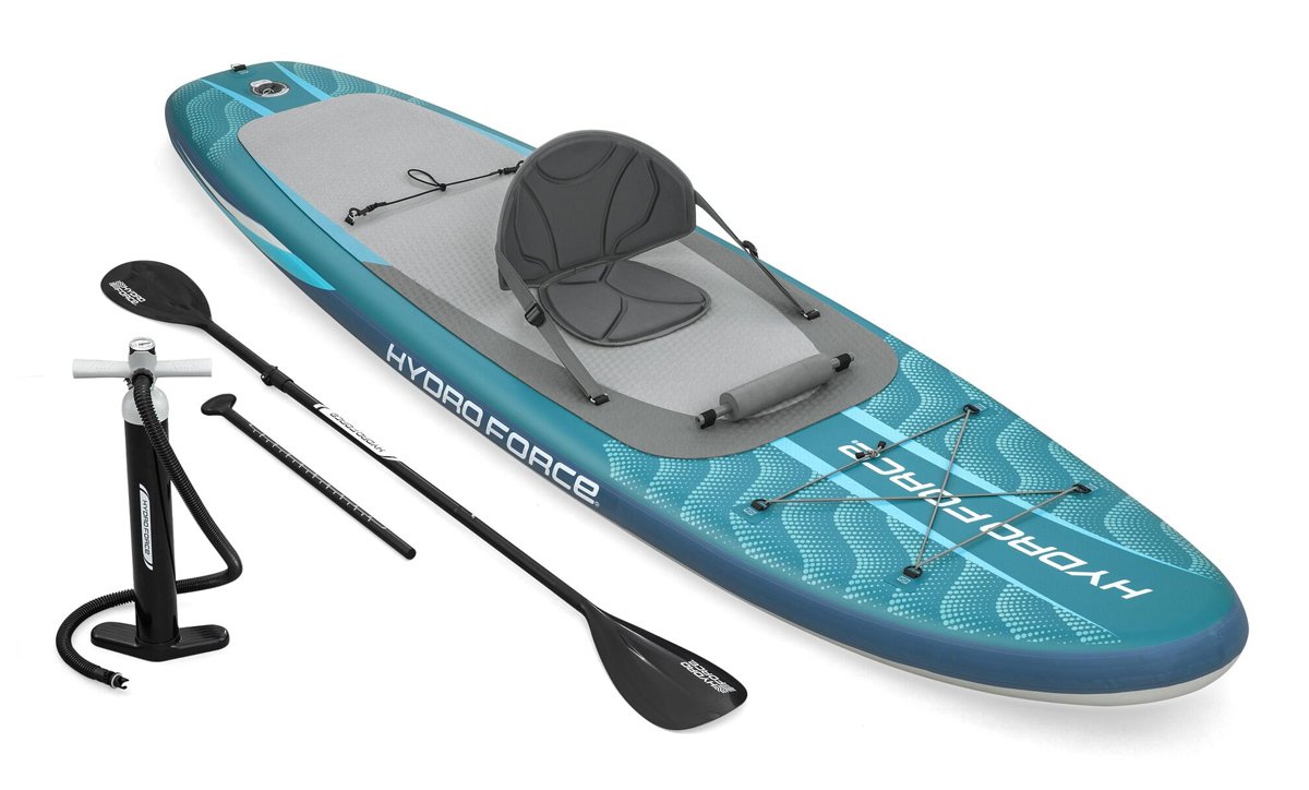 BESTWAY φουσκωτή σανίδα SUP/kayak Oceana 6532D με αποσπώμενο κάθισμα, 335x91.5x15cm, μπλε - Image 10