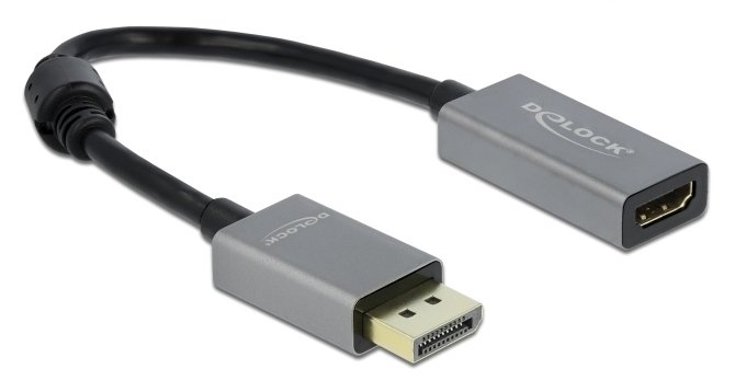 DELOCK αντάπτορας DisplayPort 1.4 σε HDMI , 4K/60Hz, active, γκρι 2722