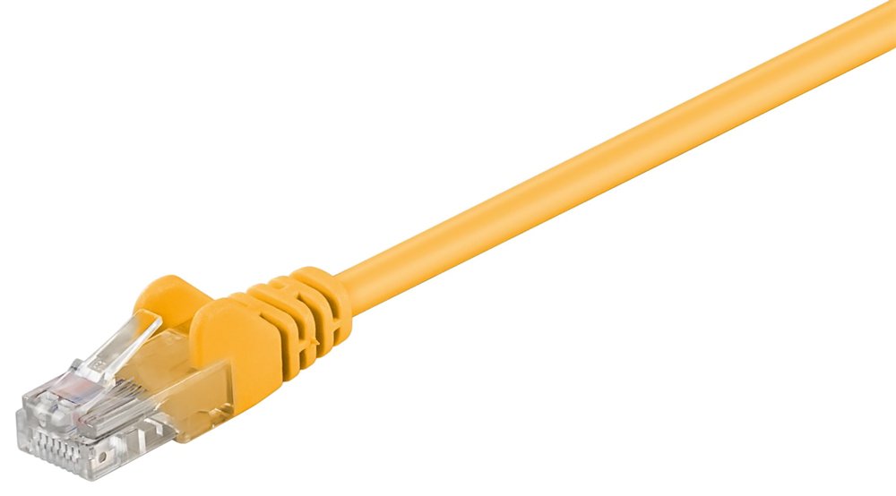 GΟOBAY καλώδιο δικτύου , CAT 5e U/UTP, CCA, PVC, 0,5m, κίτρινο 2319