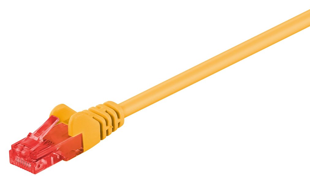 GΟOBAY καλώδιο δικτύου , CAT 6 U/UTP, CCA, PVC, 1m, κίτρινο 2249