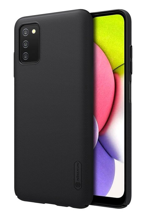 NILLKIN θήκη Super Frosted Shield για Samsung Galaxy A03S/A037G, μαύρη 3522
