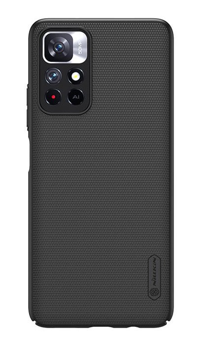 NILLKIN θήκη Super Frosted Shield για Xiaomi Note 11 5G/M4 Pro 5G, μαύρη 3523