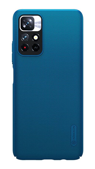 NILLKIN θήκη Super Frosted Shield για Xiaomi Note 11 5G/M4 Pro 5G, μπλε 3524