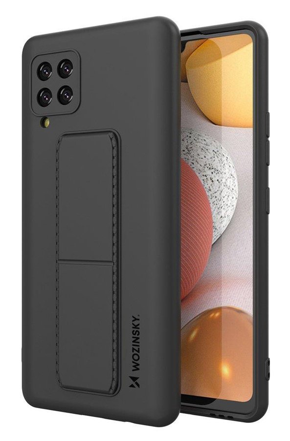 WOZINSKY θήκη Kickstand  για Samsung A42 5G, μαύρη 3024