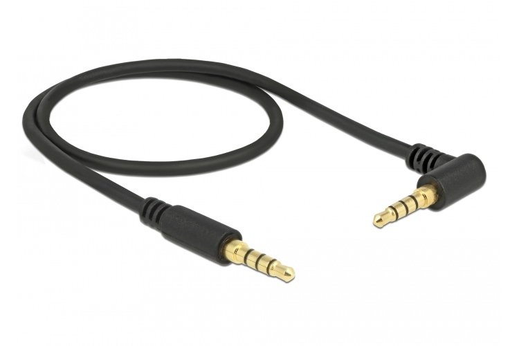 Kalodio Jack stereo se Jack stereo 4pin 3.5mm, 90°, mayro, 1m 985 1m