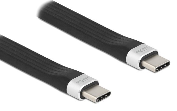 DELOCK καλώδιο USB 3.2 Gen 2 Type-C , 10Gbps, 3A, FPC, flat, 13.5cm 2809