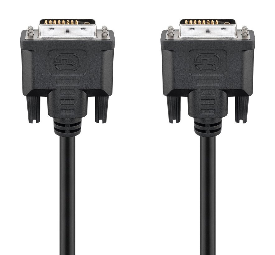 GOOBAY καλώδιο DVI-D 24+1 , 30AWG, Full HD, 1.8m, μαύρο 2817