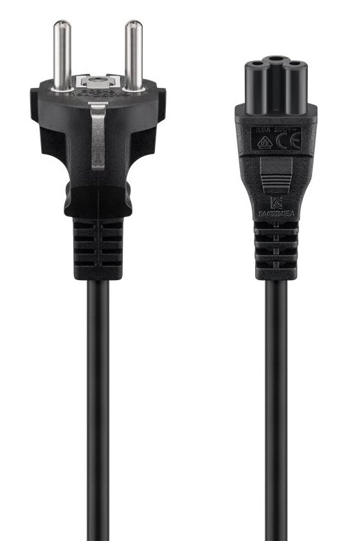 GOOBAY καλώδιο τροφοδοσίας , 0.75mm², 1.8m, μαύρο 3506