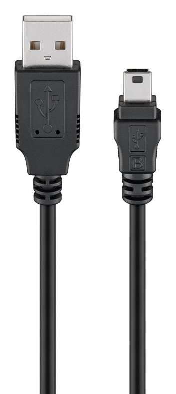 GOOBAY καλώδιο USB 2.0 σε USB Mini , copper, 1.5m, μαύρο 2195