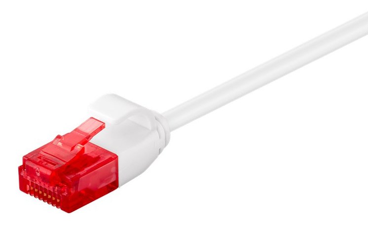 GOOBAY καλώδιο δικτύου , CAT 6 U/UTP, slim, copper, 0.5m, λευκό 3601
