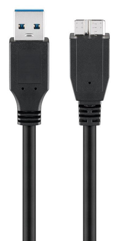 GOOBAY καλώδιο USB 3.0 σε USB 3.0 micro Τype B , 1.8m, μαύρο 2190