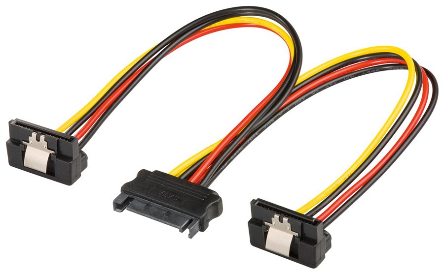 GOOBAY καλώδιο SATA Standard σε 2 SATA-Standard 0 °, 0.2m 2672