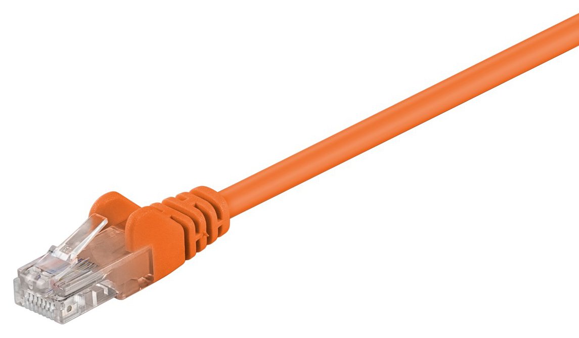 GOOBAY καλώδιο δικτύου , CAT 5e U/UTP, CCA, PVC, 0.5m, πορτοκαλί 2289