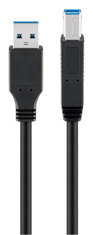 GOOBAY καλώδιο USB 3.0 SuperSpeed σε USB Type B , 5m, μαύρο 2450