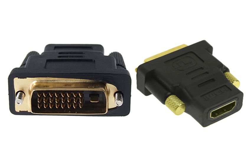 POWERTECH αντάπτορας HDMI θηλυκό σε DVI 24+1 αρσενικό , μαύρος 428