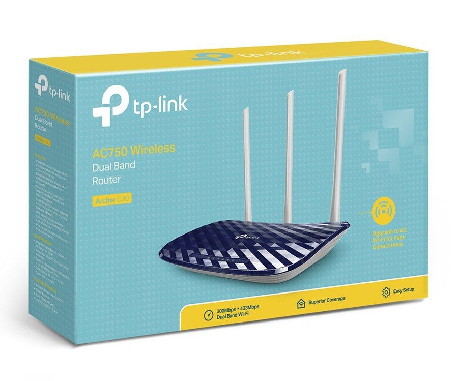 Router rcher C20, Wi-Fi 750Mbps C750, Dual Band, Ver. 5.0 1014 Router 3