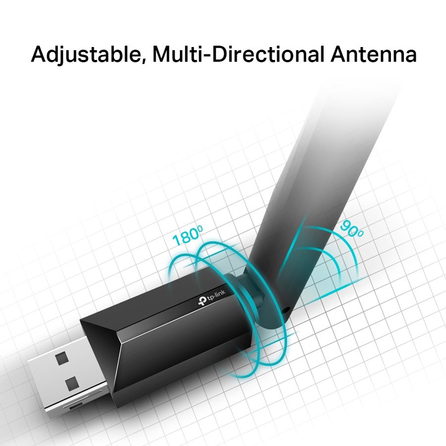 TP-LINK ασύρματος USB αντάπτορας δικτύου rcher T2U Plus, 600Mbps, V.1 1715 - Image 2