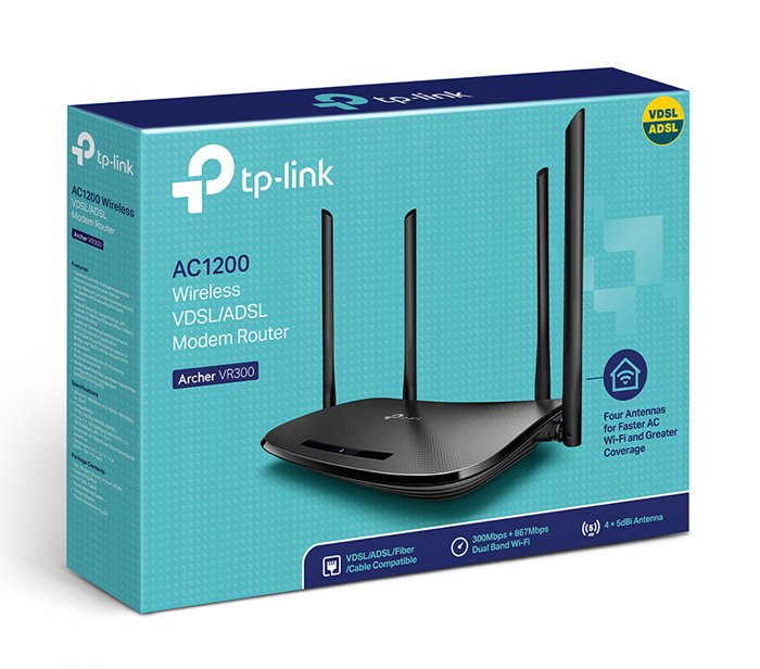 modem/router rcher VR300, VDSL/DSL, 1200Mbps C1200, Ver. 1.20 3282 Modem Router 4