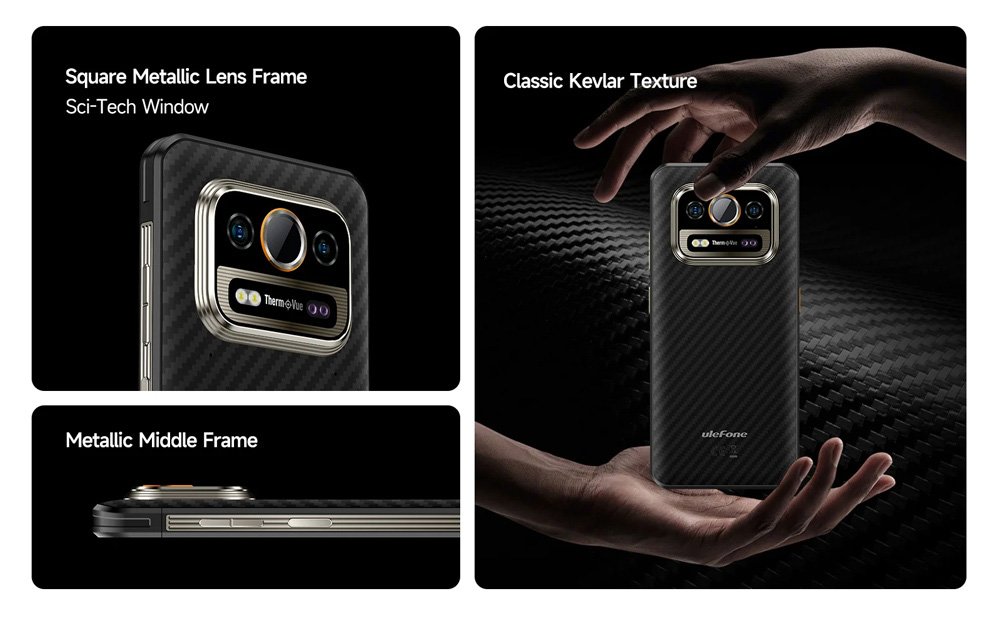 smartphone rmor 25T Pro, 6.78", 8/256GB, 5G, 6500mh, IP68/IP69K/MIL-STD-810H, mayro 6" kai ano