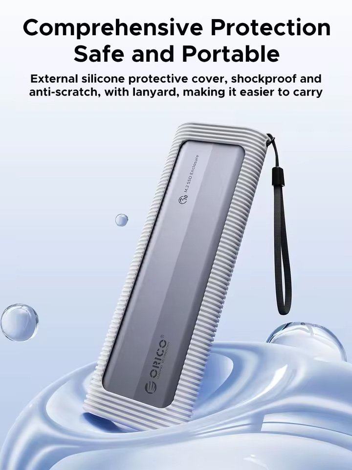 ORICO θήκη για M.2 NVME/NGFF SSD AXM2S-G2, 10Gbps, tool free, γκρι - Image 3