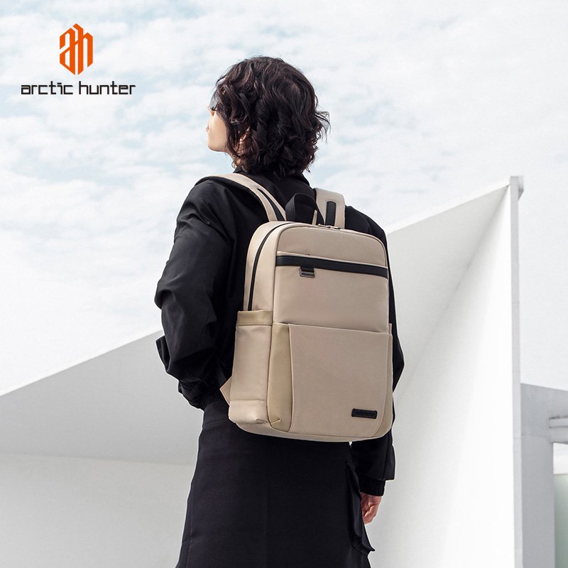 ARCTIC HUNTER τσάντα πλάτης B00811 με θήκη laptop 15.6", 16.5L, χακί - Image 2