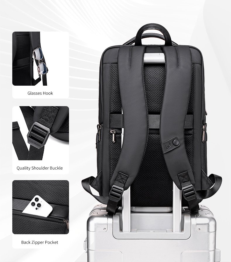 ARCTIC HUNTER τσάντα πλάτης B00872 με θήκη laptop 15.6", 14.5L, χακί - Image 6