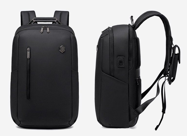 ARCTIC HUNTER τσάντα πλάτης B00915 με θήκη laptop 15.6", USB, 20L, μαύρη - Image 7