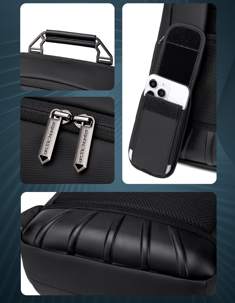 ARCTIC HUNTER τσάντα πλάτης B00915 με θήκη laptop 15.6", USB, 20L, μαύρη - Image 8