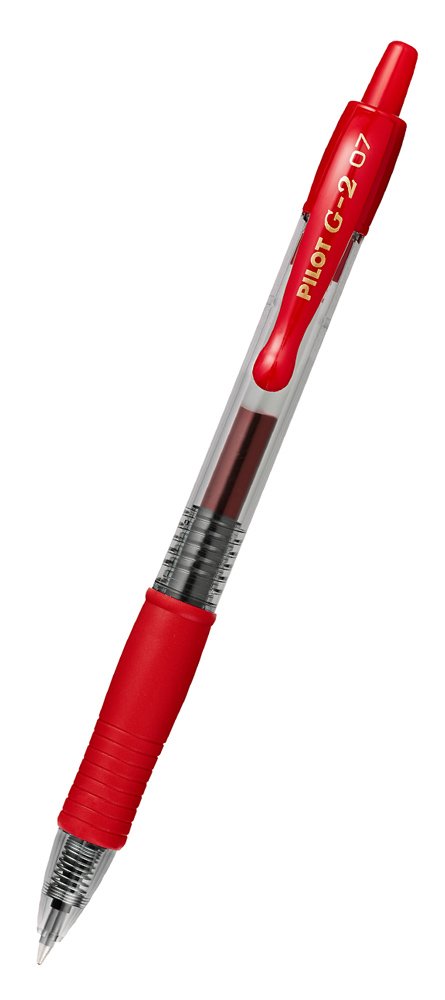 stylo diarkeias gel G-2, 0.7mm, 14cm, kokkino Stylo 1
