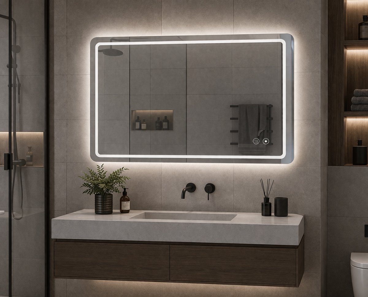 kathreftis mpanioy LED, orizontios & kathetos, 24W, 60x80cm, IP67 Kathreftis 2