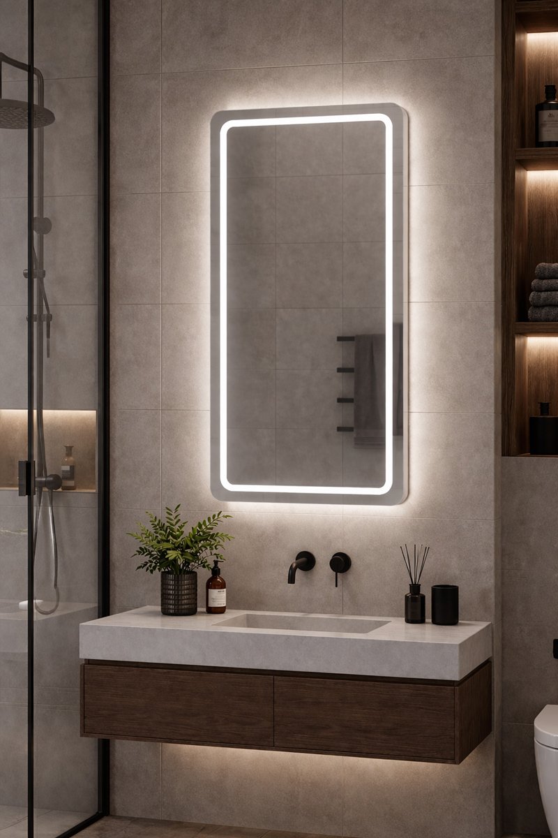 kathreftis mpanioy LED, orizontios & kathetos, 24W, 60x80cm, IP67 Kathreftis 3