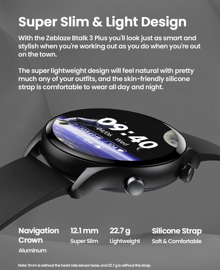 ZELAZE smartwatch talk 3 Plus, heart rate, 1.39" IPS, chryso Chryso 3
